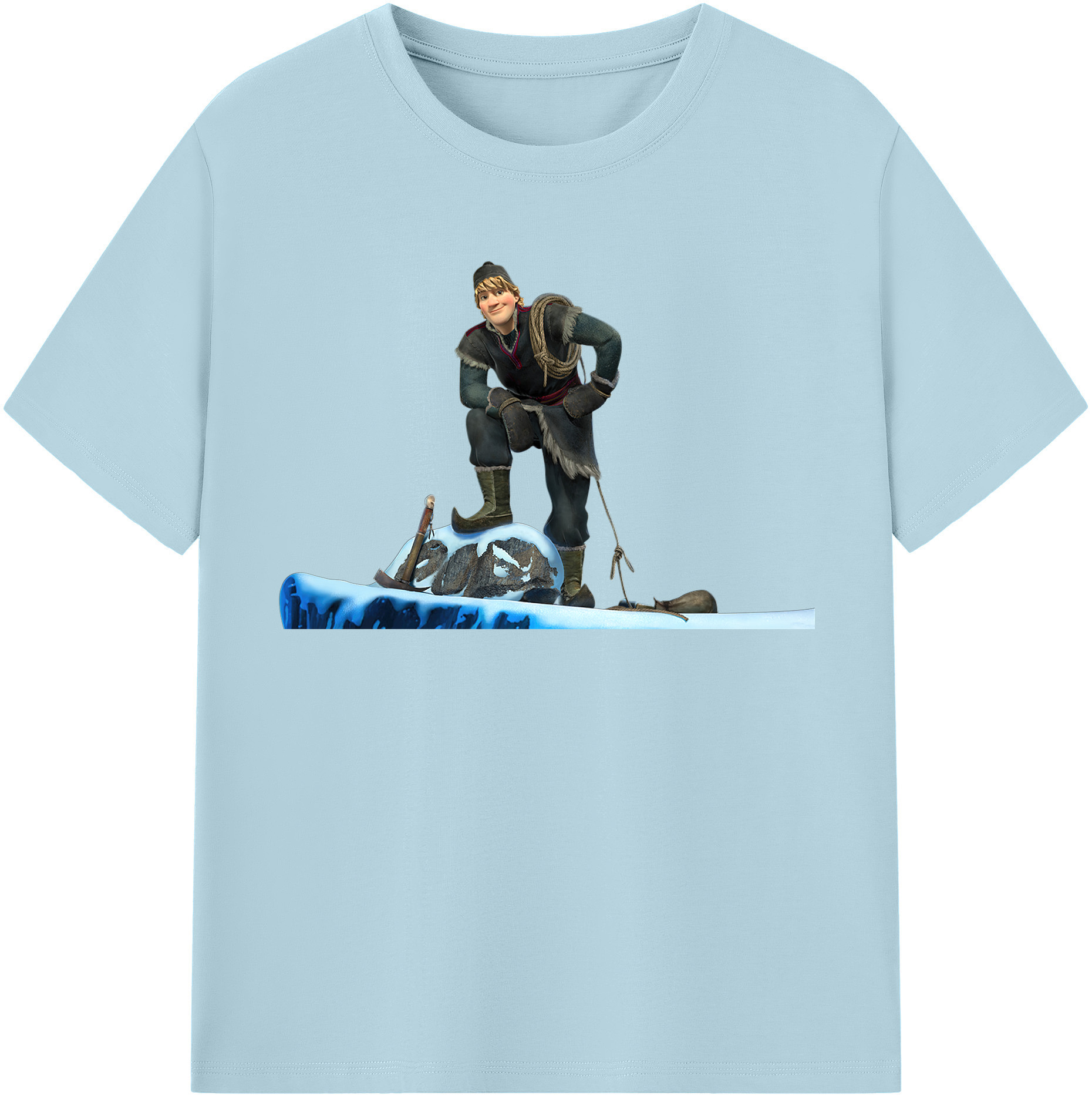 （画像用） アナと雪の女王 アンナ エルサ Frozen Anna Elsa 綿100％半袖Tシャツ（フロントプリント）